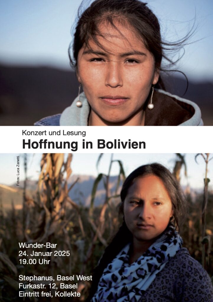 Konzert und Lesung Hoffnung in Bolivien