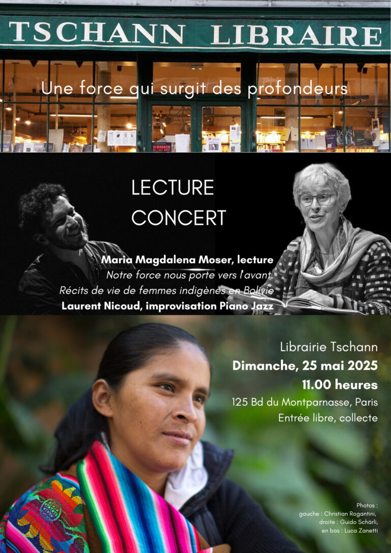 Lecture Concert à là Librairie Tschann Dimanche, 25 mai, 11.00 heures
